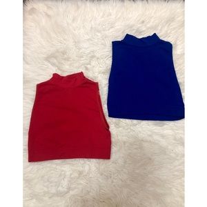 Two bebe Spandex Crop Tops